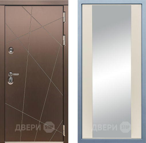 Входная металлическая Дверь Дива МД-50 Д-15 Зеркало Шампань в Жуковский