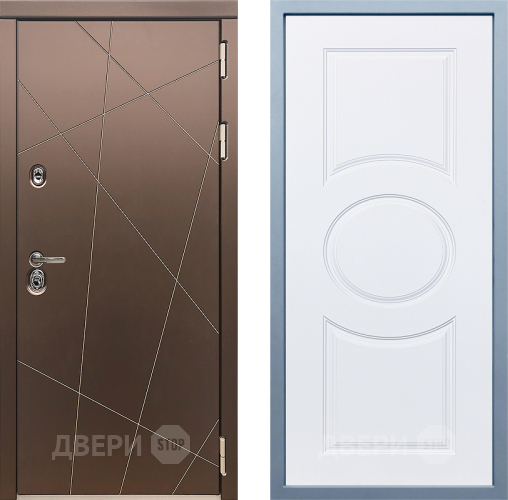 Входная металлическая Дверь Дива МД-50 Д-8 Белый в Жуковский