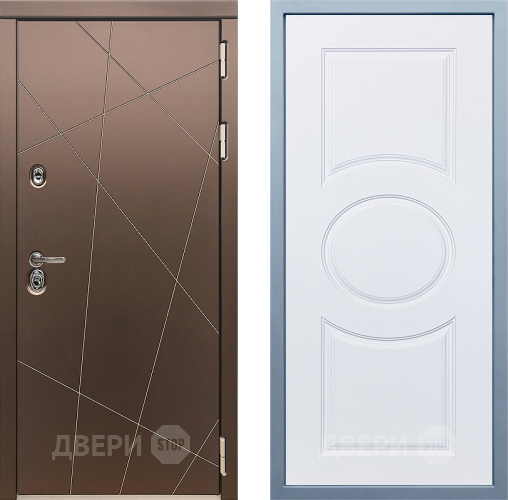Входная металлическая Дверь Дива МД-50 М-30 Белый в Жуковский