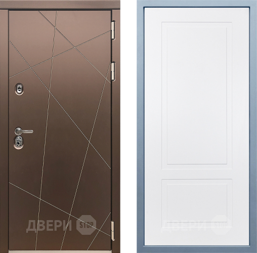 Входная металлическая Дверь Дива МД-50 Н-7 Белый в Жуковский