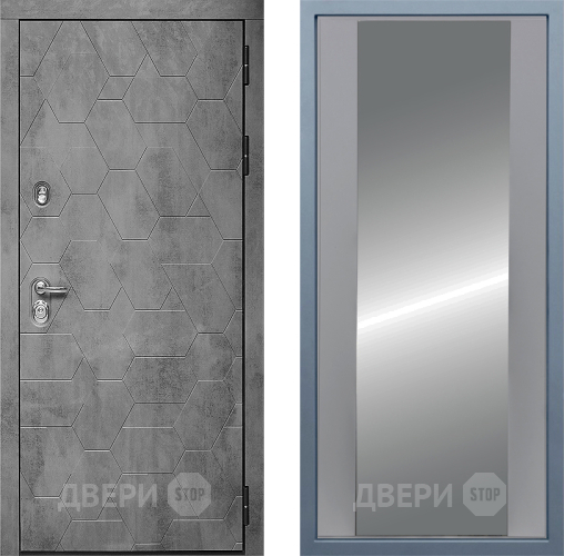 Входная металлическая Дверь Дива МД-51 Д-15 Зеркало Силк Маус в Жуковский