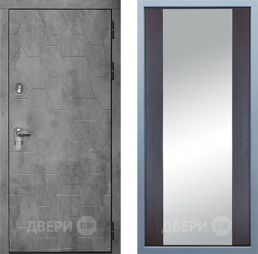 Входная металлическая Дверь Дива МД-51 Д-15 Зеркало Венге в Жуковский