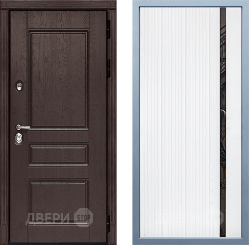Входная металлическая Дверь Дива МД-90 МХ-46 Белый матовый в Жуковский