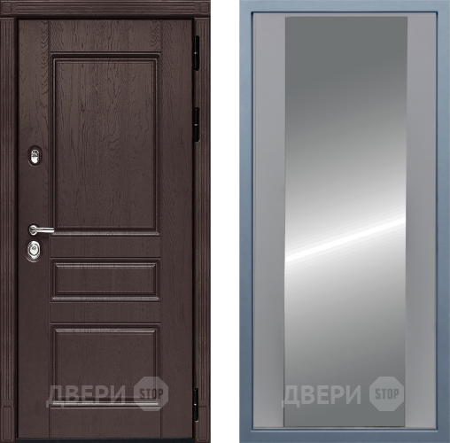 Входная металлическая Дверь Дива МД-90 Д-15 Зеркало Силк Маус в Жуковский
