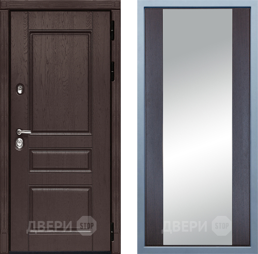 Входная металлическая Дверь Дива МД-90 Д-15 Зеркало Венге в Жуковский
