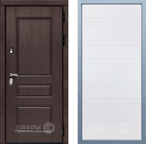 Входная металлическая Дверь Дива МД-90 Д-5 Белый в Жуковский