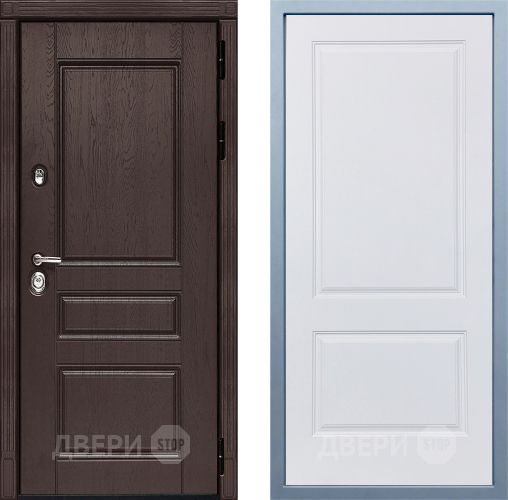 Входная металлическая Дверь Дива МД-90 Д-7 Белый в Жуковский
