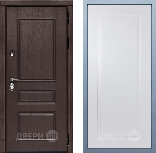 Входная металлическая Дверь Дива МД-90 Н-10 Белый в Жуковский