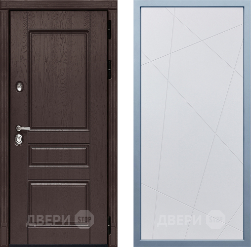 Входная металлическая Дверь Дива МД-90 Д-11 Белый в Жуковский