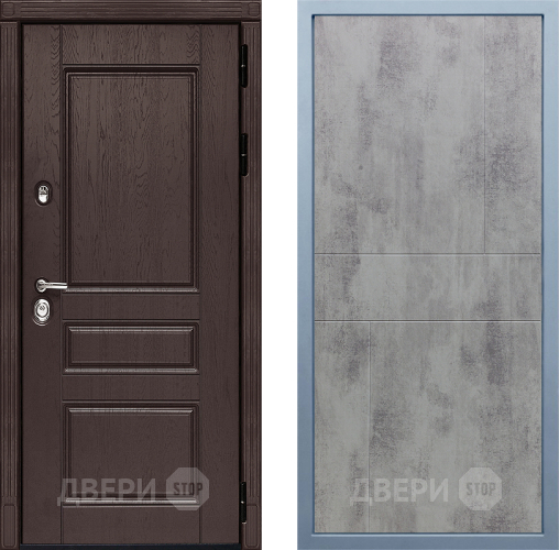 Входная металлическая Дверь Дива МД-90 М-1 Бетон темный в Жуковский