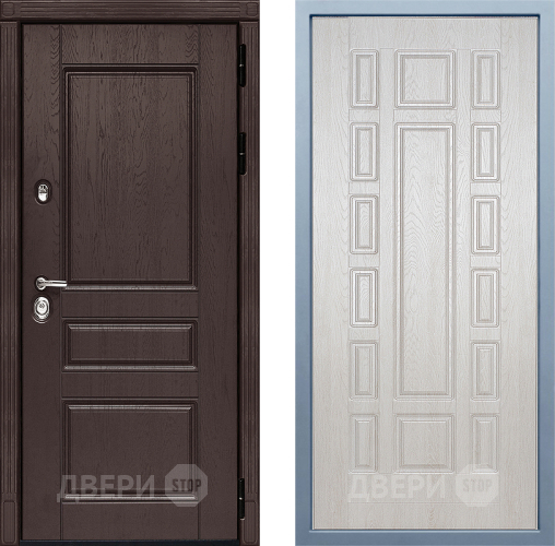 Входная металлическая Дверь Дива МД-90 М-2 Дуб филадельфия крем в Жуковский