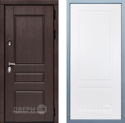 Входная металлическая Дверь Дива МД-90 Н-7 Белый в Жуковский