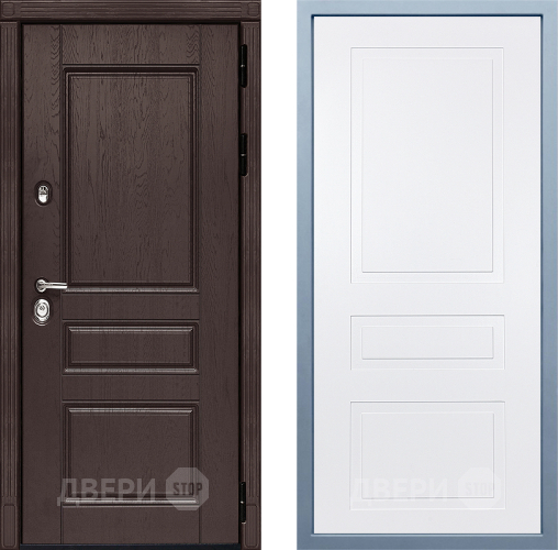Входная металлическая Дверь Дива МД-90 Н-13 Белый в Жуковский