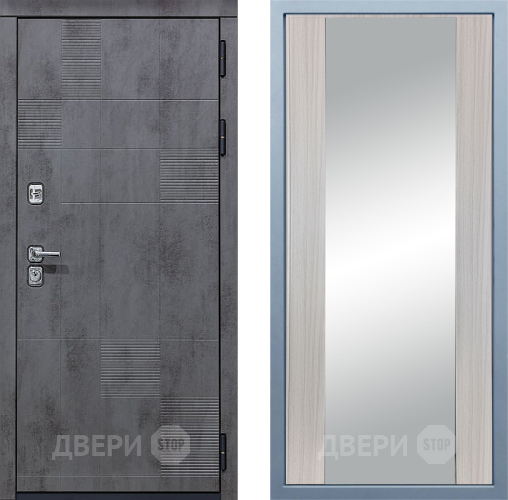 Входная металлическая Дверь Дива МД-35 Д-15 Зеркало Сандал белый в Жуковский