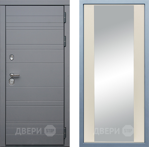 Входная металлическая Дверь Дива МД-39 Д-15 Зеркало Шампань в Жуковский
