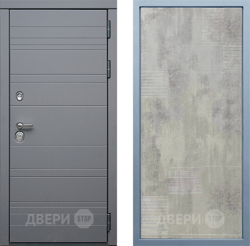 Входная металлическая Дверь Дива МД-39 Д-4 Бетон темный в Жуковский