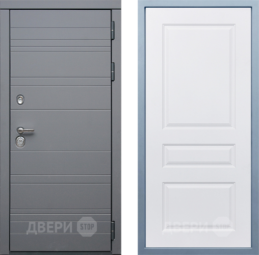 Входная металлическая Дверь Дива МД-39 Д-13 Белый в Жуковский