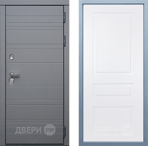 Входная металлическая Дверь Дива МД-39 Н-13 Белый в Жуковский
