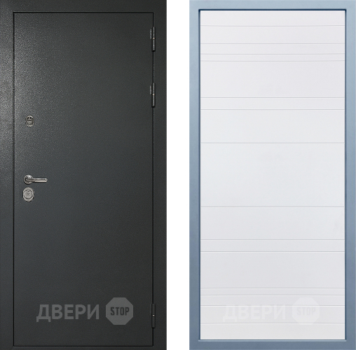 Входная металлическая Дверь Дива МД-40 Титан Д-5 Белый в Жуковский