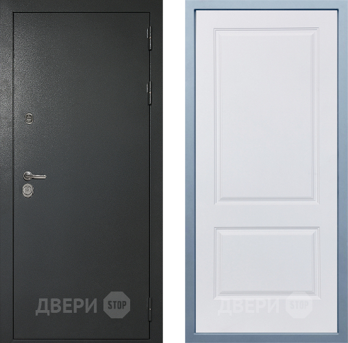 Входная металлическая Дверь Дива МД-40 Титан Д-7 Белый в Жуковский