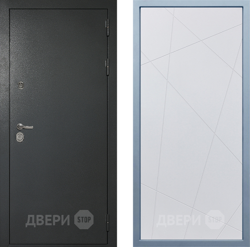 Входная металлическая Дверь Дива МД-40 Титан Д-11 Белый в Жуковский