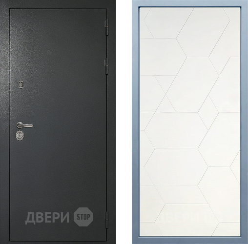 Входная металлическая Дверь Дива МД-40 Титан М-16 Белый в Жуковский