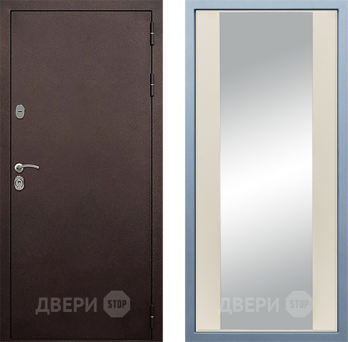 Дверь Дива МД-40 Медь Д-15 Зеркало Шампань в Жуковский