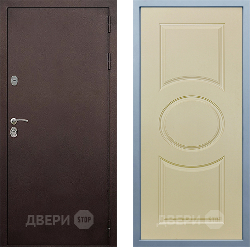 Входная металлическая Дверь Дива МД-40 Медь Д-8 Шампань в Жуковский