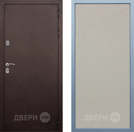 Входная металлическая Дверь Дива МД-40 Медь Д-11 Шампань в Жуковский