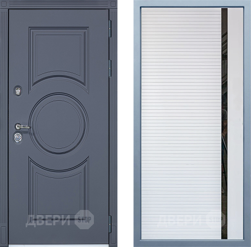 Входная металлическая Дверь Дива МХ-30 STR МХ-45 Белый матовый в Жуковский