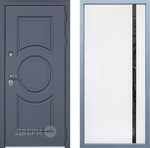 Входная металлическая Дверь Дива МХ-30 STR МХ-46 Белый матовый в Жуковский