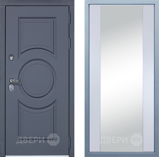 Дверь Дива МХ-30 STR Д-15 Зеркало Белый в Жуковский