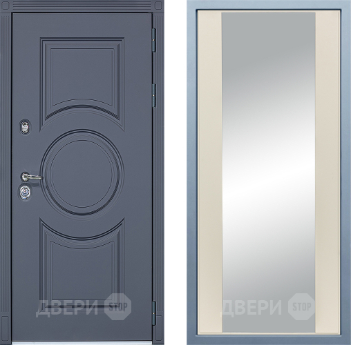 Входная металлическая Дверь Дива МХ-30 STR Д-15 Зеркало Шампань в Жуковский