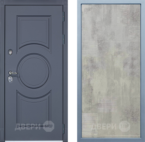 Входная металлическая Дверь Дива МХ-30 STR Д-4 Бетон темный в Жуковский