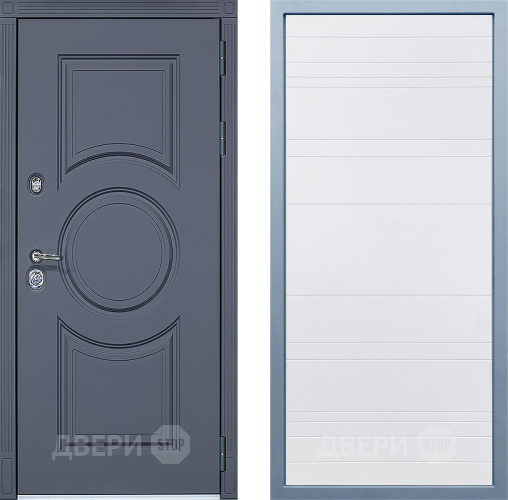 Входная металлическая Дверь Дива МХ-30 STR Д-5 Белый в Жуковский