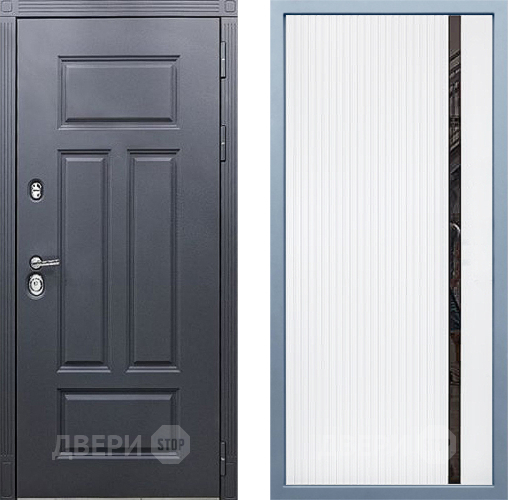 Входная металлическая Дверь Дива МХ-29 STR МХ-46 Белый матовый в Жуковский