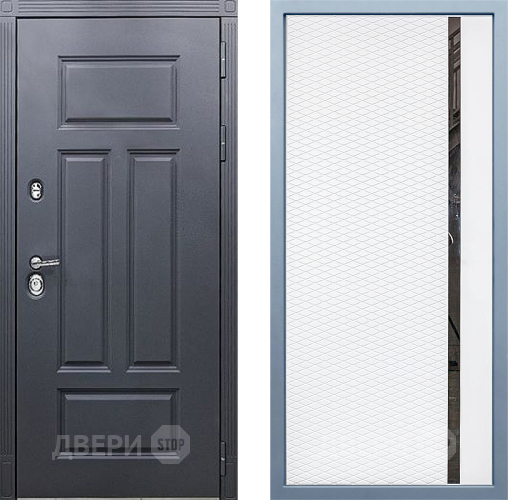 Входная металлическая Дверь Дива МХ-29 STR МХ-47 Белый матовый в Жуковский