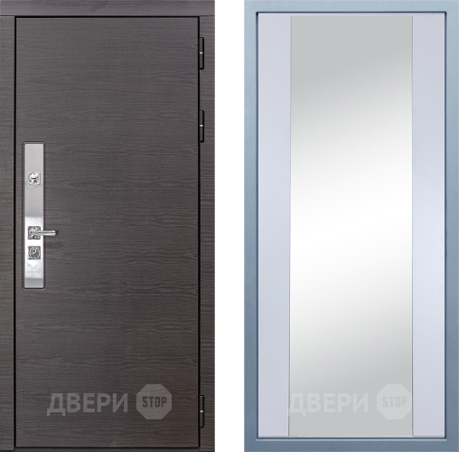 Входная металлическая Дверь Дива МХ-39 STR Д-15 Зеркало Белый в Жуковский