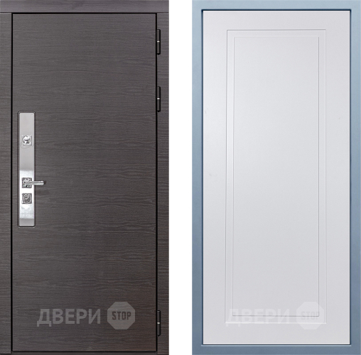 Входная металлическая Дверь Дива МХ-39 STR Н-10 Белый в Жуковский