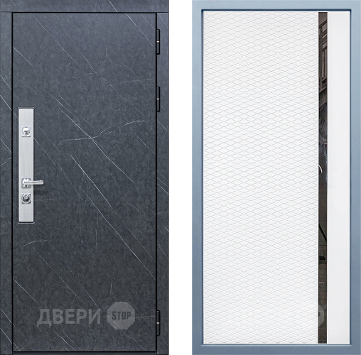 Входная металлическая Дверь Дива МХ-26 STR МХ-47 Белый матовый в Жуковский