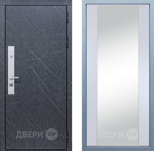 Входная металлическая Дверь Дива МХ-26 STR Д-15 Зеркало Белый в Жуковский