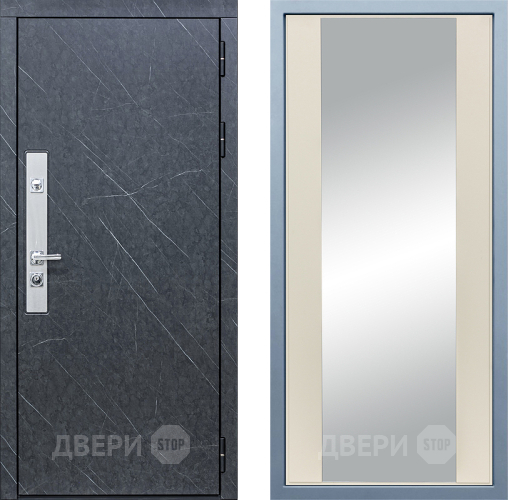Входная металлическая Дверь Дива МХ-26 STR Д-15 Зеркало Шампань в Жуковский