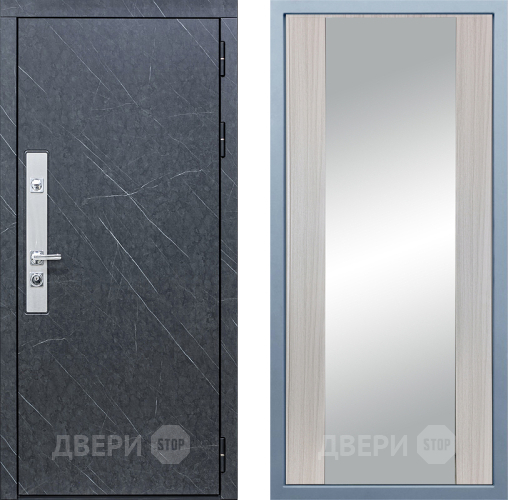 Входная металлическая Дверь Дива МХ-26 STR Д-15 Зеркало Сандал белый в Жуковский