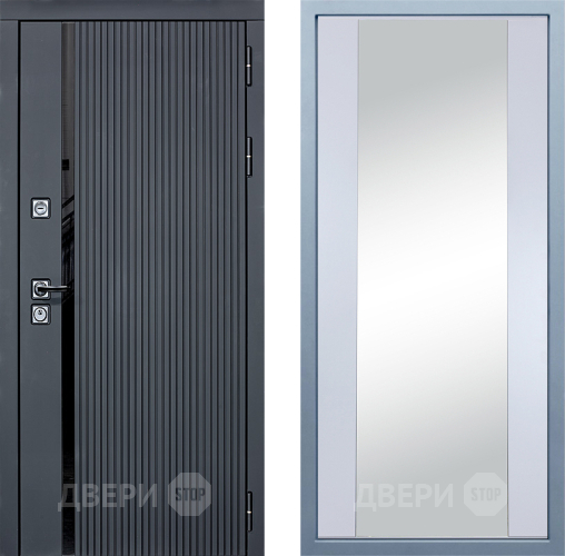 Входная металлическая Дверь Дива МХ-46 STR Д-15 Зеркало Белый в Жуковский