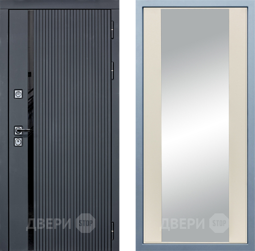 Входная металлическая Дверь Дива МХ-46 STR Д-15 Зеркало Шампань в Жуковский