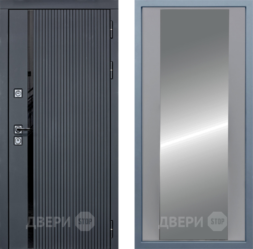Входная металлическая Дверь Дива МХ-46 STR Д-15 Зеркало Силк Маус в Жуковский