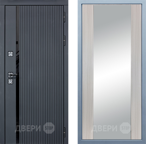 Входная металлическая Дверь Дива МХ-46 STR Д-15 Зеркало Сандал белый в Жуковский