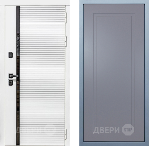 Входная металлическая Дверь Дива МХ-45 Белая STR Н-10 Силк Маус в Жуковский