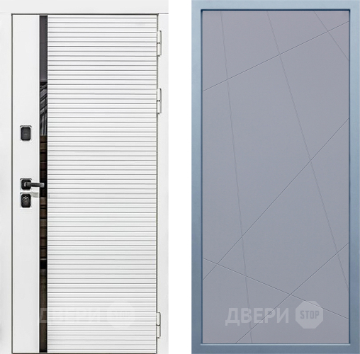 Входная металлическая Дверь Дива МХ-45 Белая STR Д-11 Силк Маус в Жуковский