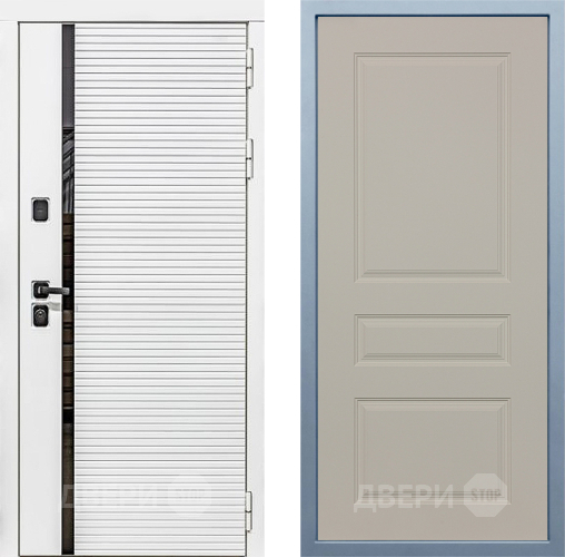 Входная металлическая Дверь Дива МХ-45 Белая STR Д-13 Шампань в Жуковский